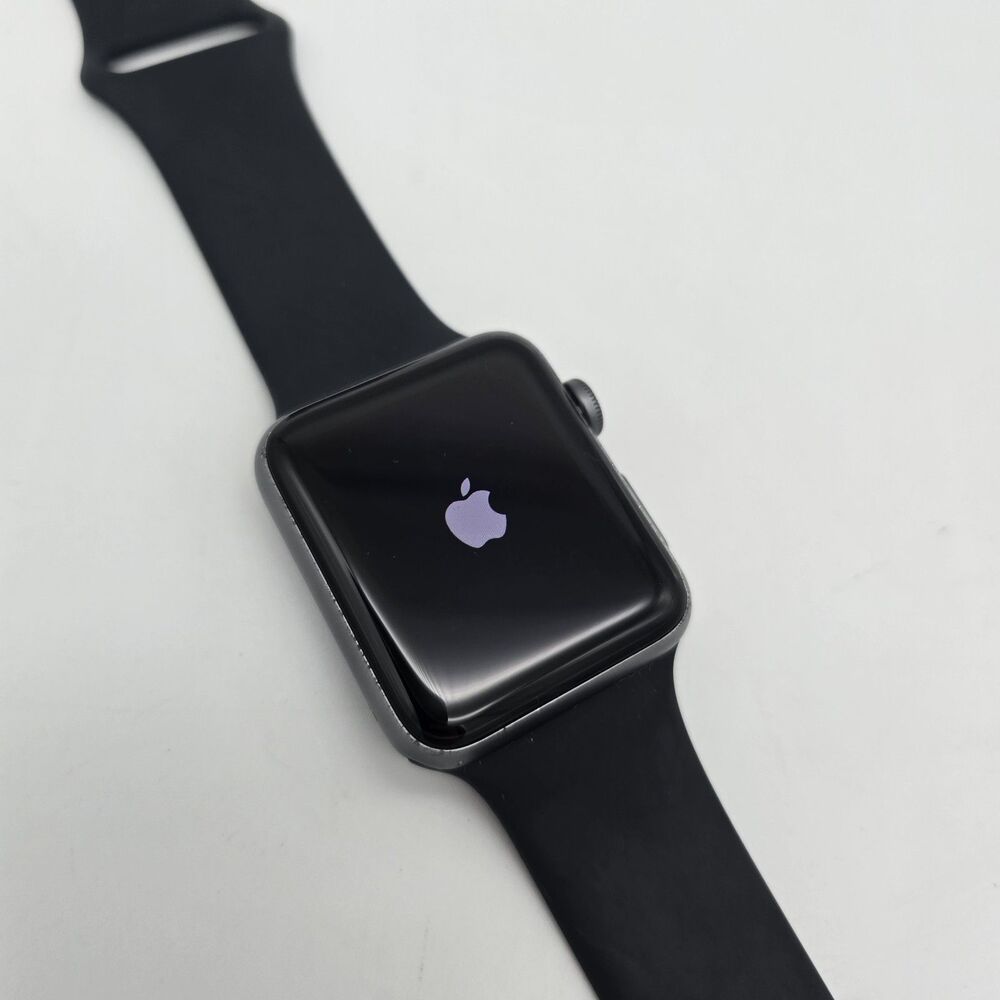 Apple Watch Series 3 - 42mm GPS, Aluminum Black Sport Band **(PROBABLY LOCKED)
